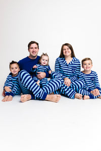 No Greater Love Blue Footless Onesie Cotton