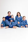 No Greater Love Blue Footless Onesie Cotton