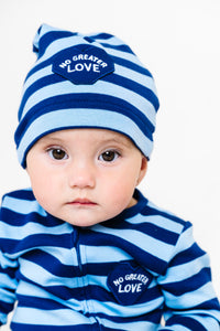 No Greater Love Blue Hat Cotton