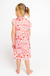 No Greater Love Pink PJ Girls Nightgown Polyester