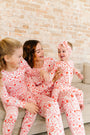 No Greater Love Pink Footless Onesie Bamboo