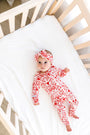 No Greater Love Pink Footless Onesie Bamboo