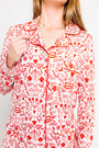 No Greater Love Pink Women's PJ Notch Collar Set Bamboo