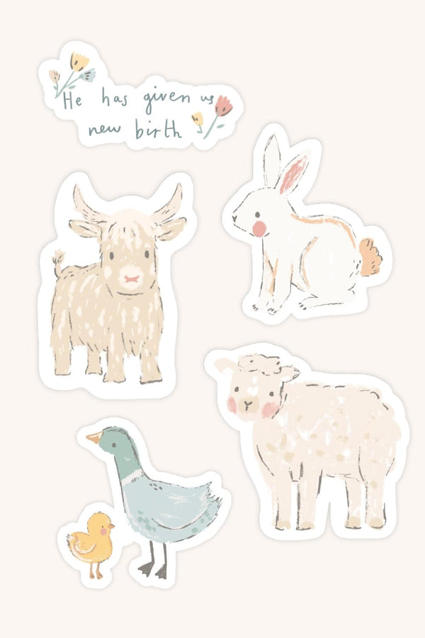 New Birth Stickers - 5 Pack