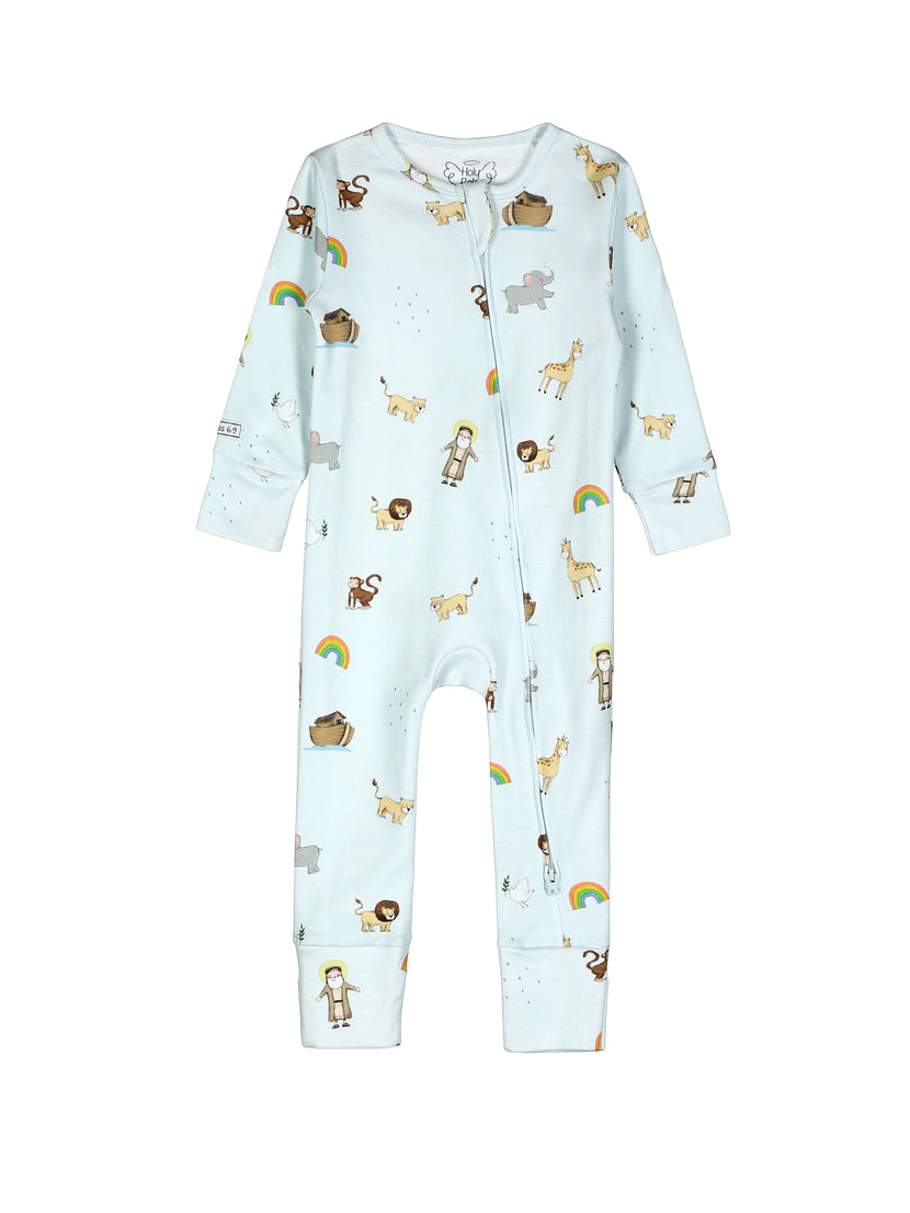 Noah and the Ark PJ Footless Onesie Cotton
