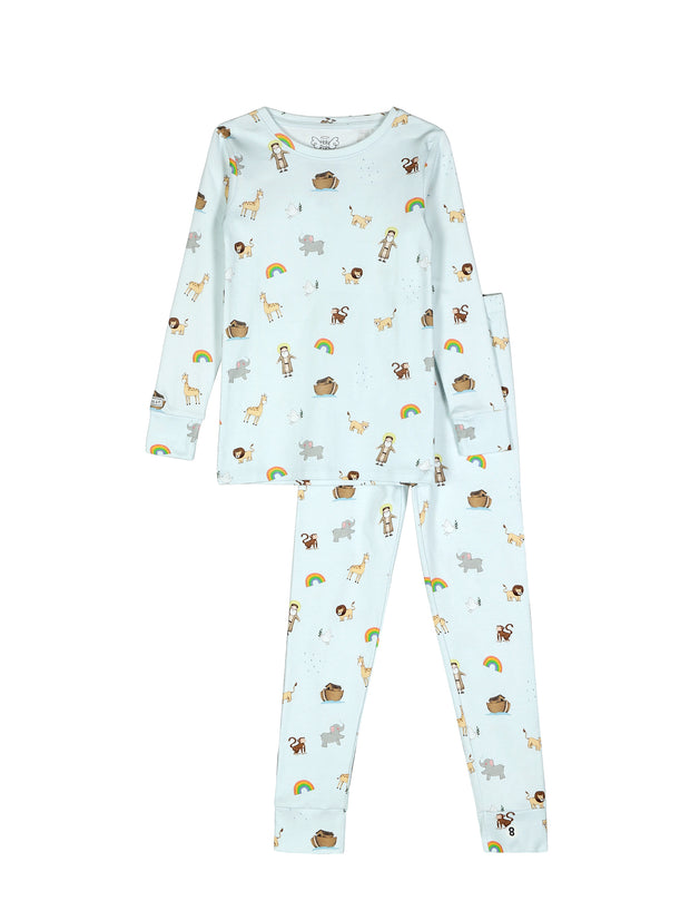 Noah and the Ark PJ Long Sleeve Set Cotton