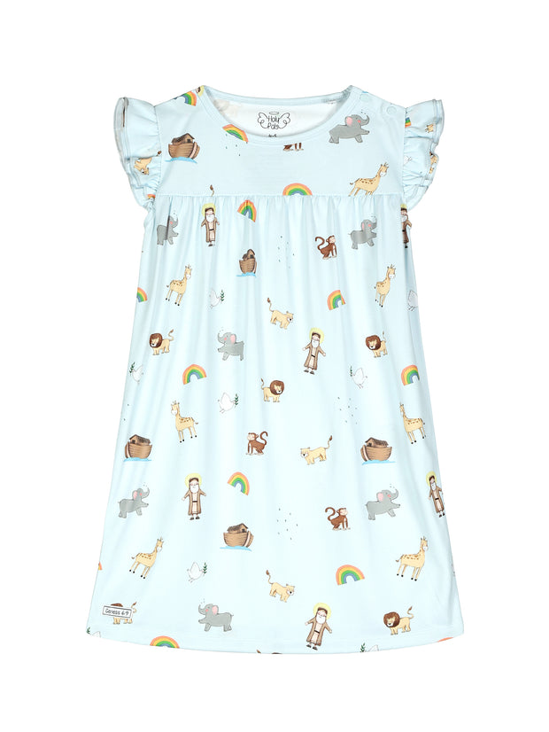 Noah and the Ark PJ Girls Nightgown Polyester
