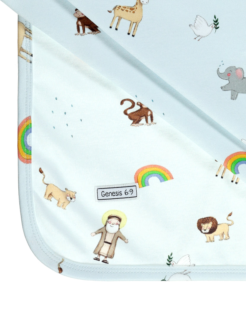 Noah and the Ark Swaddle Cotton