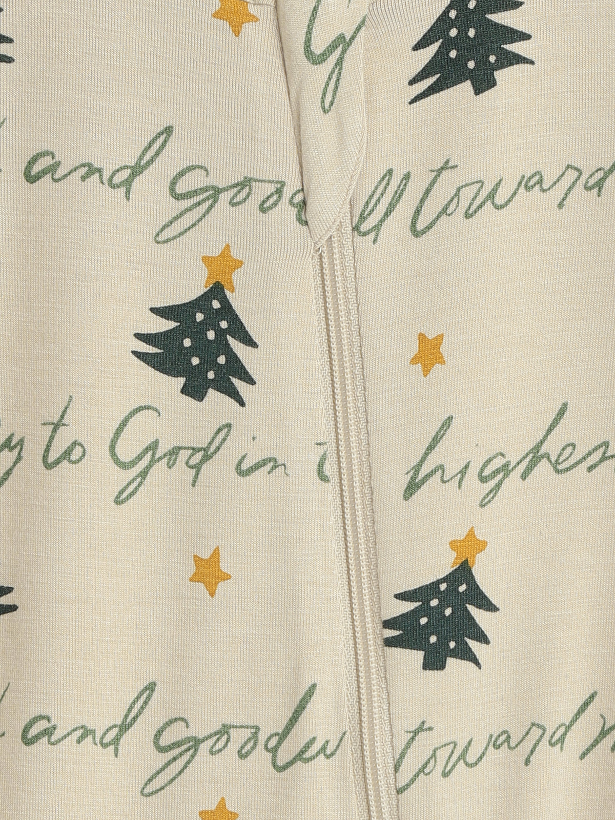 Glory to God Christmas PJ Footless Onesie Bamboo