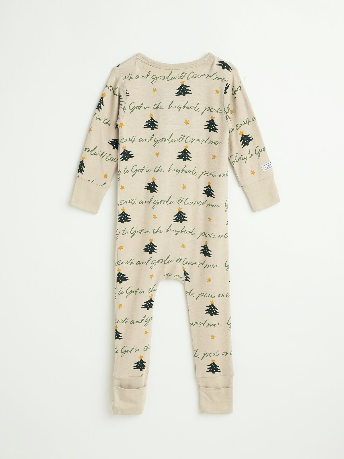 Glory to God Christmas PJ Footless Onesie Bamboo