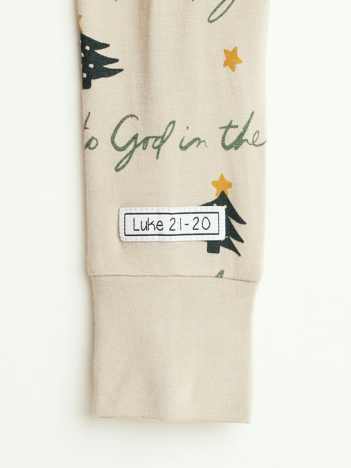 Glory to God Christmas PJ Footless Onesie Bamboo