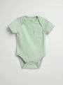 Baby Pistachio Prayer Pocket Bodysuit | Short Sleeve