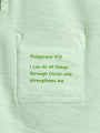 Baby Pistachio Prayer Pocket Bodysuit | Short Sleeve