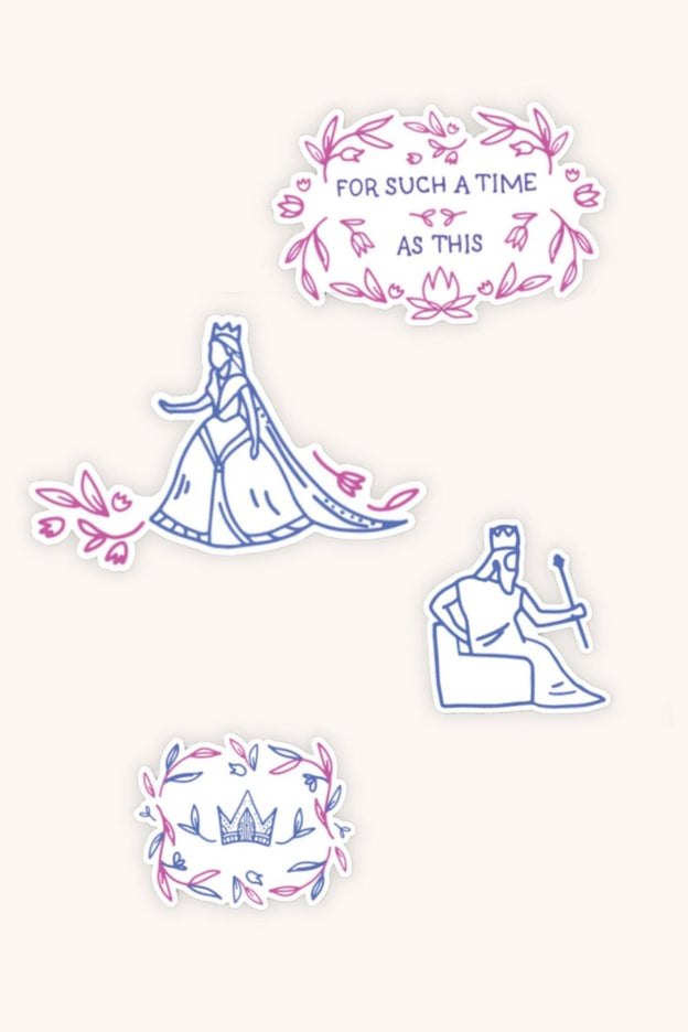 Queen Esther Stickers - 4 Pack