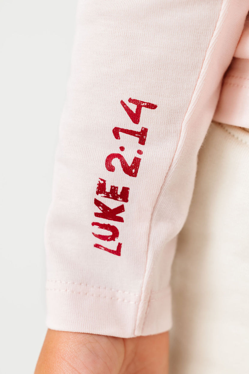 Kids Newborn King Pink T-Shirt Cotton | Long Sleeve