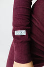 God's Got My Back Fig PJ Long Sleeve Set Ribbed Cotton-Bamboo Blend
