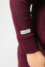 God's Got My Back Fig PJ Womens Long Sleeve Jogger Set Ribbed Cotton-Bamboo Blend