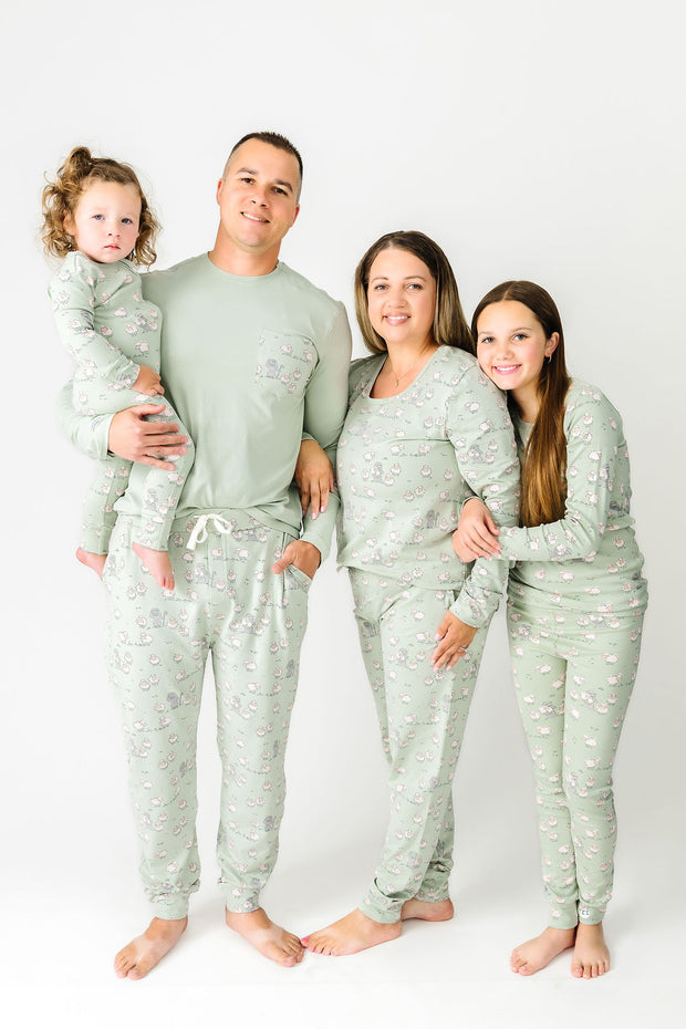 The Lost Sheep PJ Womens Long Sleeve Jogger Set Cotton