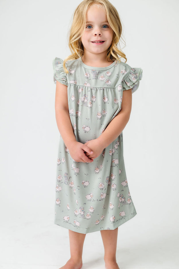 The Lost Sheep PJ Girls Nightgown Polyester