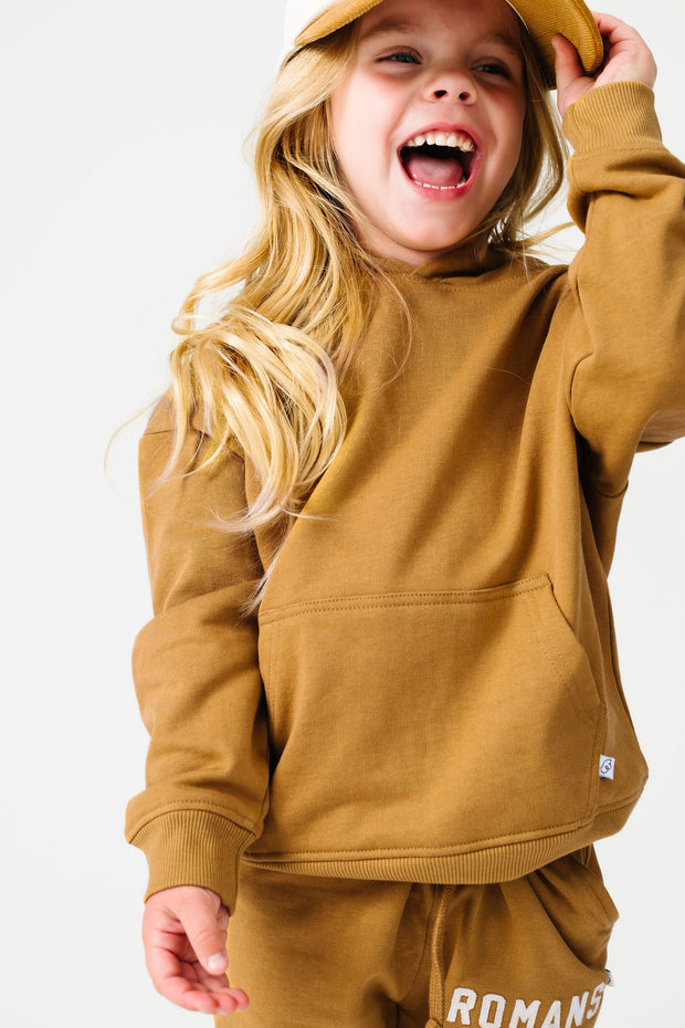God's Got My Back Tan Fleece Hoodie