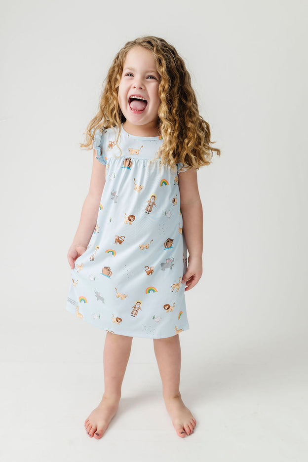 Noah and the Ark PJ Girls Nightgown Polyester