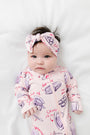 Armor of God Pink PJ Footed Onesie Bamboo