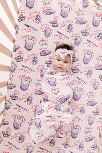 Armor of God Pink Swaddle Bamboo