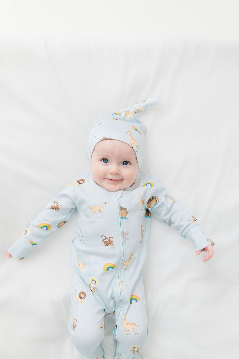 Noah and the Ark PJ Footed Onesie Cotton