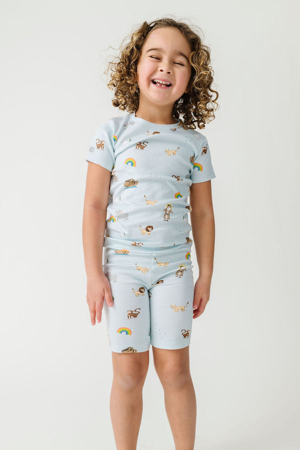 Noah and the Ark PJ Shorts Set Cotton