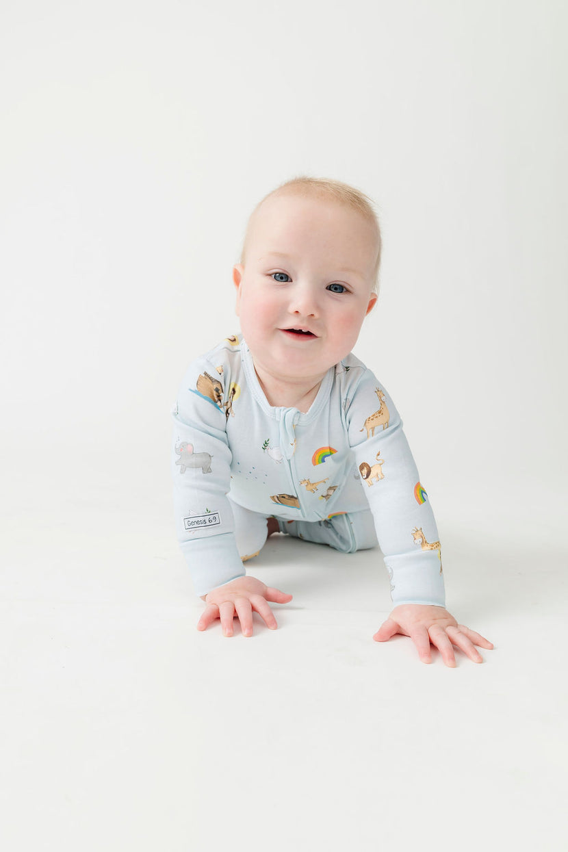 Noah and the Ark PJ Footless Onesie Cotton