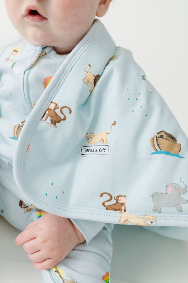Noah and the Ark Blanket Cotton