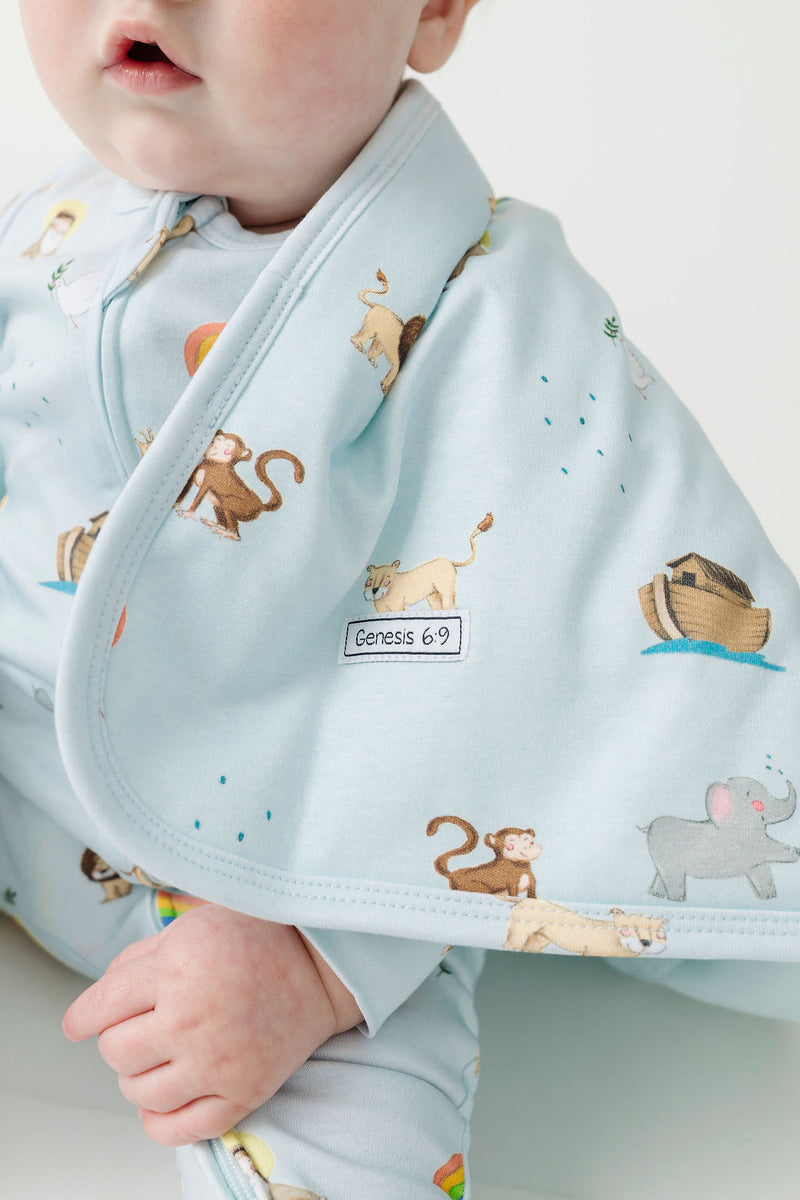 Noah and the Ark Blanket Cotton