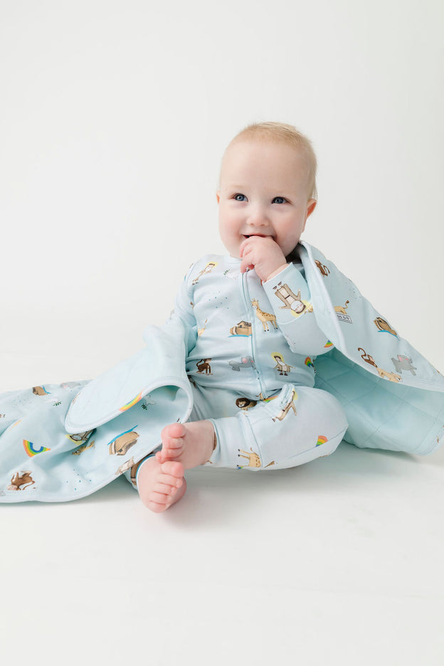 Noah and the Ark Blanket Cotton