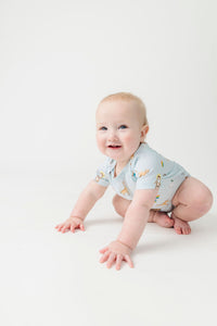 Noah and the Ark Short Sleeve Bodysuit Cotton