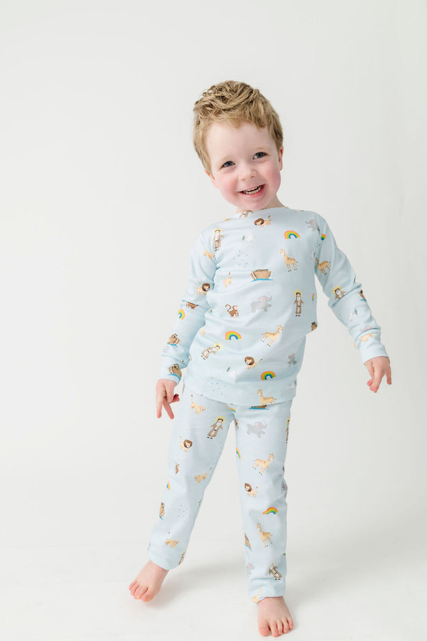 Noah and the Ark PJ Long Sleeve Set Cotton