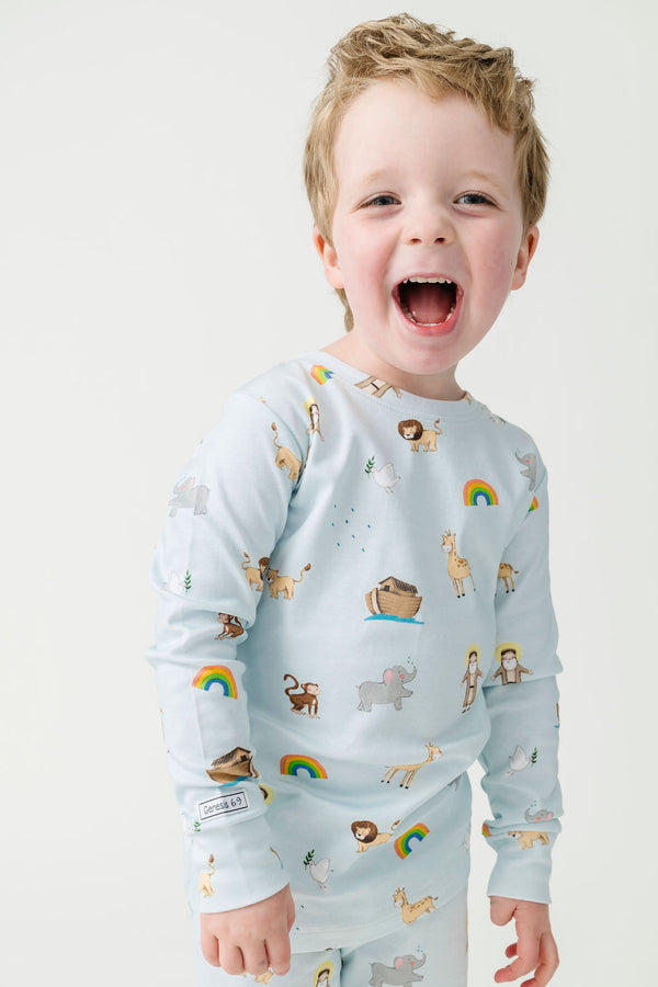 Noah and the Ark PJ Long Sleeve Set Cotton