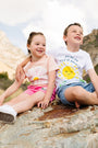 Kids Rejoice in the Lord Floral T-Shirt Cotton | Short Sleeve