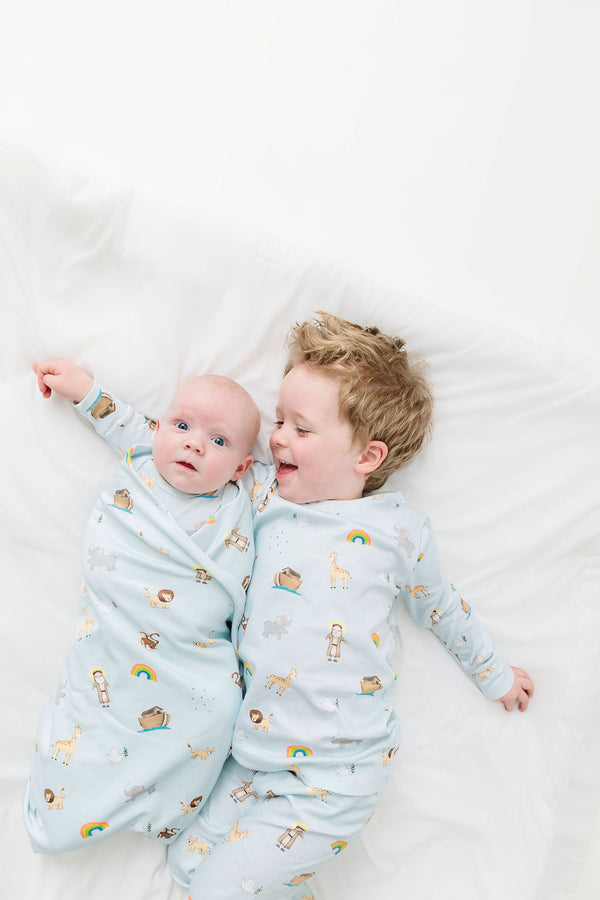 Noah and the Ark Swaddle Cotton