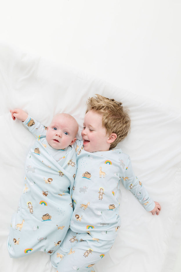 Noah and the Ark Swaddle Cotton