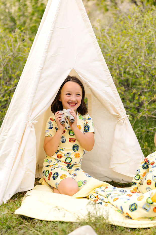 Be the Light Badges PJ Shorts Set Cotton