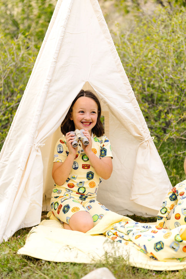 Be the Light Badges PJ Shorts Set Cotton