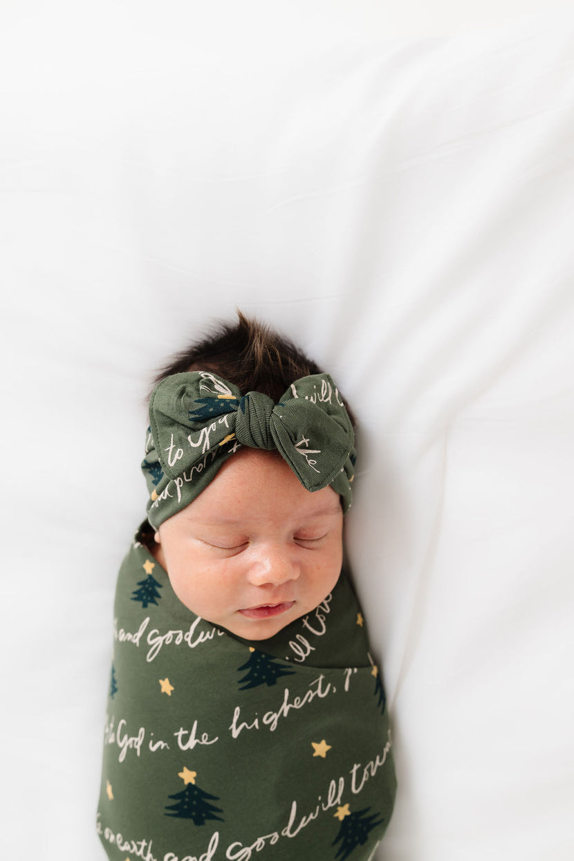 Glory to God Olive Headband Bamboo
