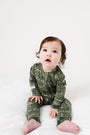 Glory to God Olive PJ Footless Onesie Bamboo