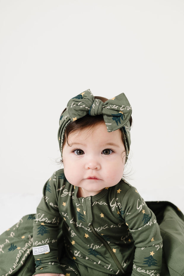 Glory to God Olive Headband Bamboo