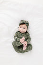 Glory to God Olive PJ Footless Onesie Bamboo