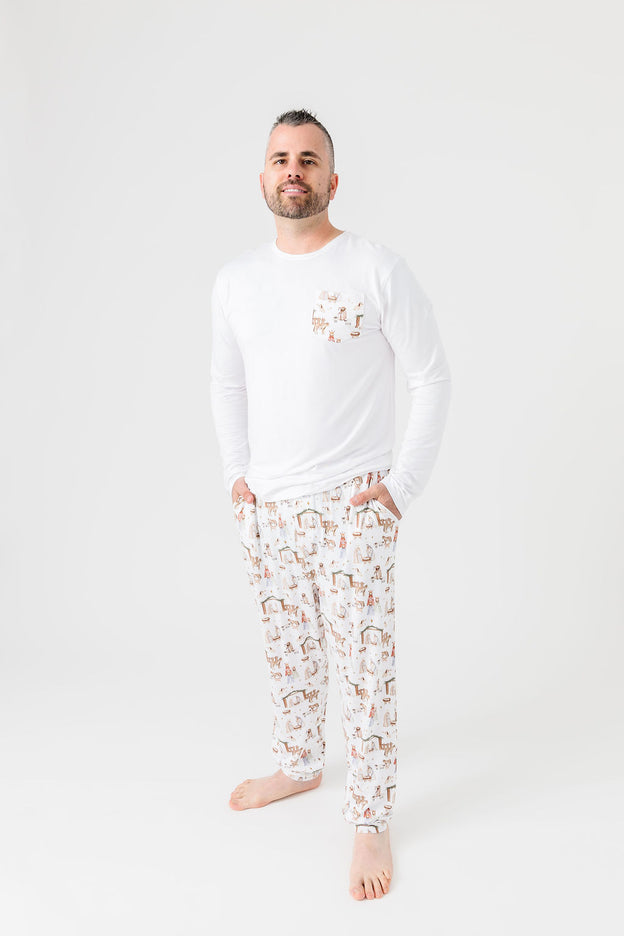 The First Noel Mens PJ Set Bamboo