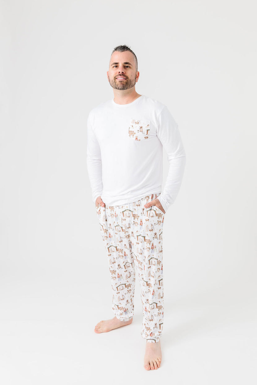 The First Noel Mens PJ Set Bamboo