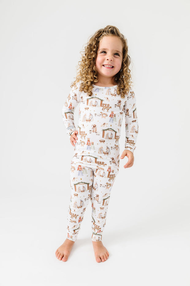 The First Noel PJ Long Sleeve Set Bamboo