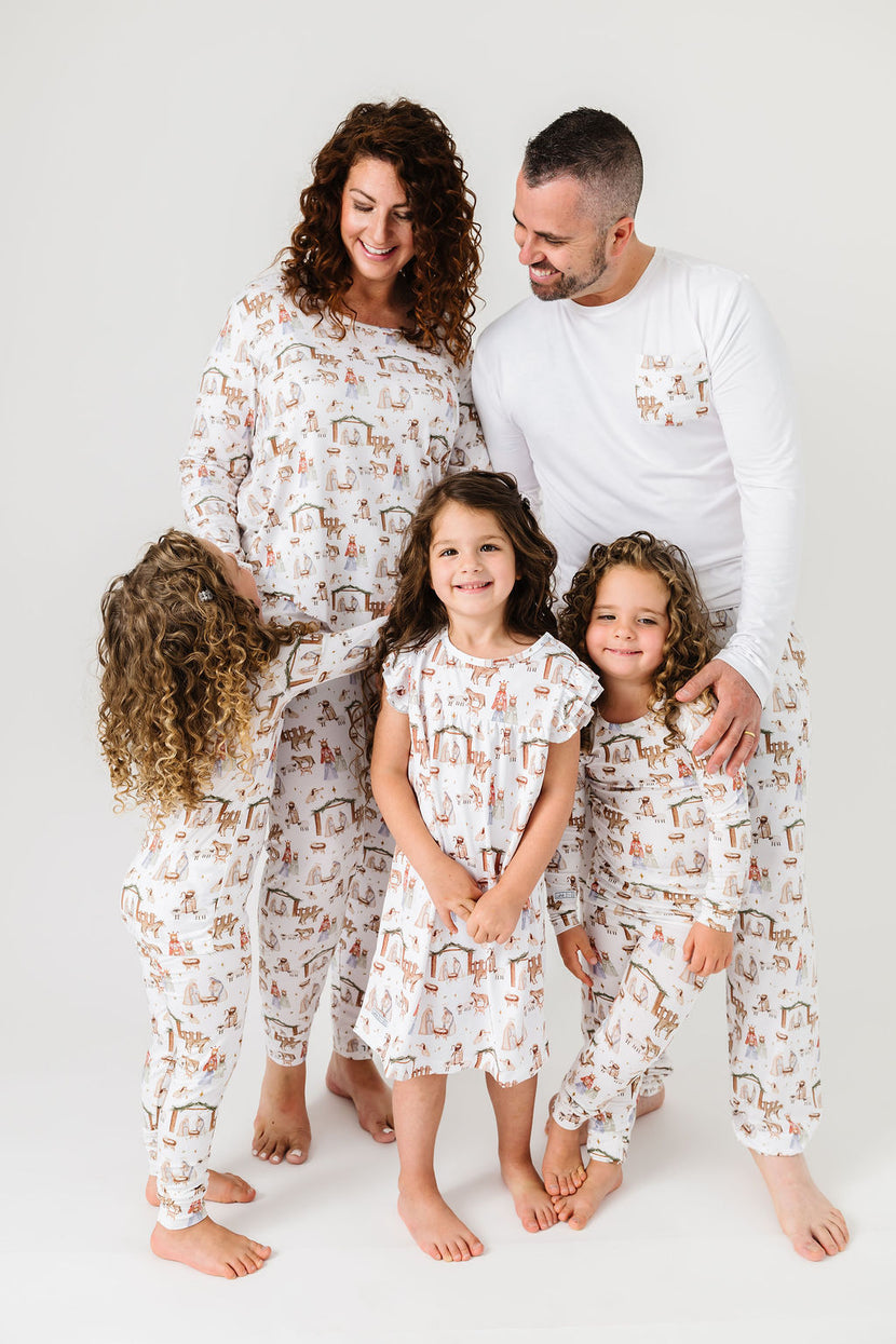 The First Noel Womens Jogger PJ Set Bamboo