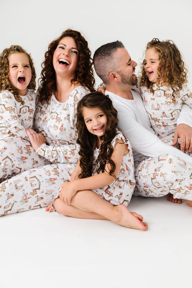 The First Noel Womens Jogger PJ Set Bamboo